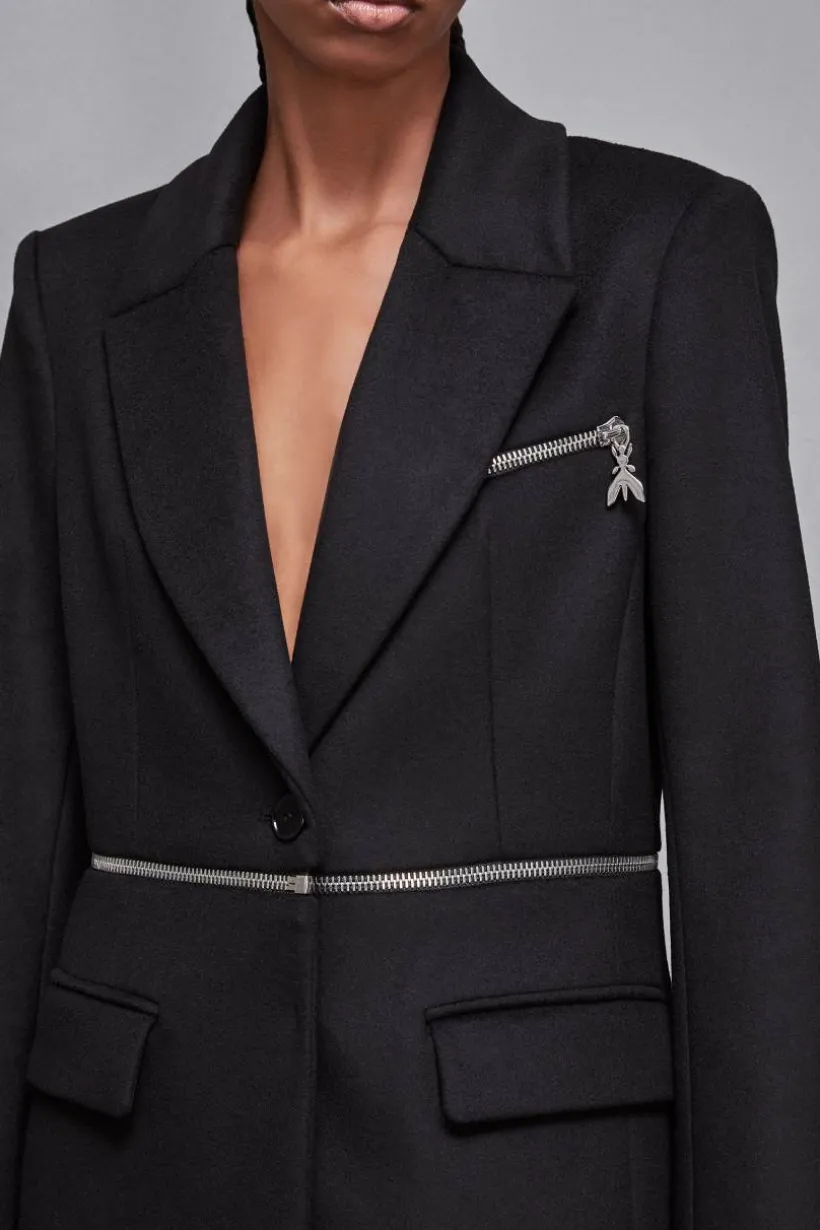 Cappotto con maxi-zip in vita "Essential"