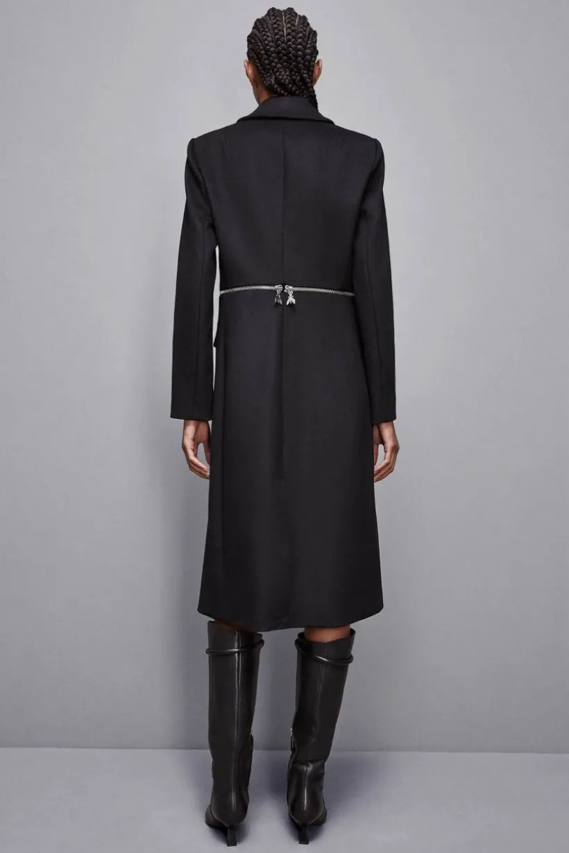 Cappotto con maxi-zip in vita "Essential"