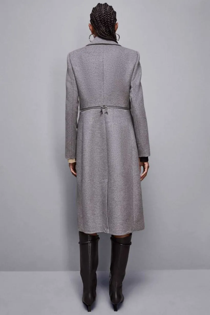 Cappotto con maxi-zip in vita "Essential"