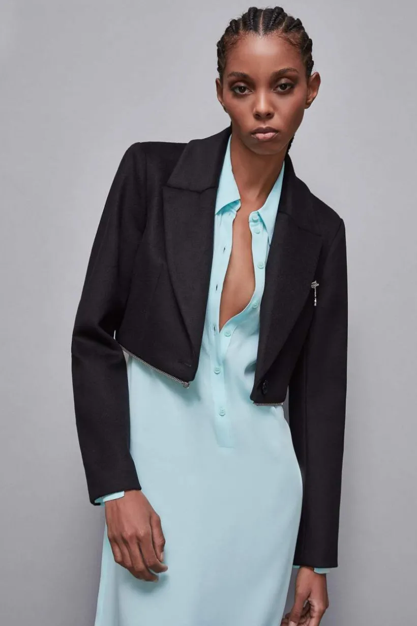 Cappotto con maxi-zip in vita "Essential"