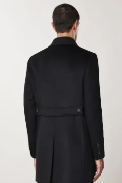 Cappotto foderato in misto lana