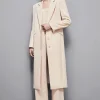 Cappotto lungo in viscosa stretch