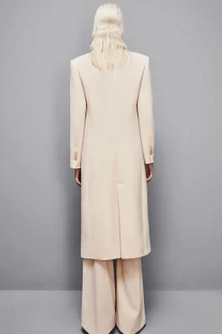 Cappotto lungo in viscosa stretch