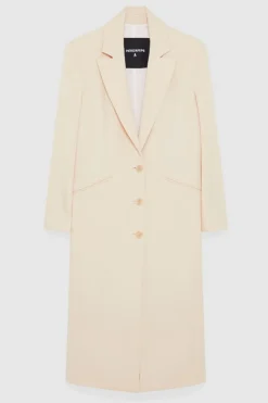 Cappotto lungo in viscosa stretch