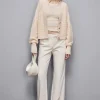 Cardigan a coste in lana