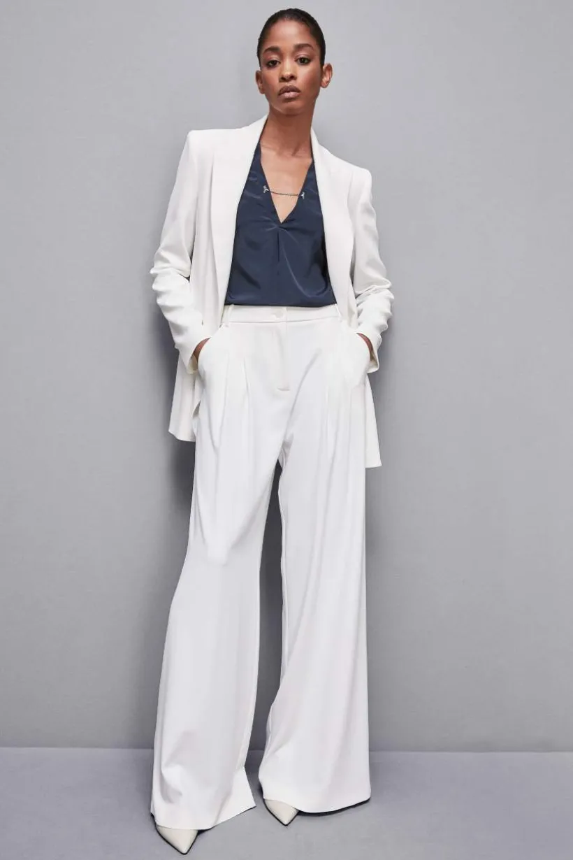 Casacca regular fit in misto seta