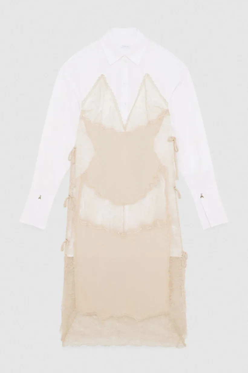 Chemisier in satin di viscosa