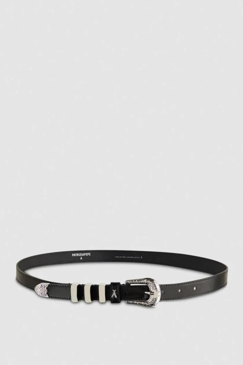 Cintura Cowboy in pelle vita bassa