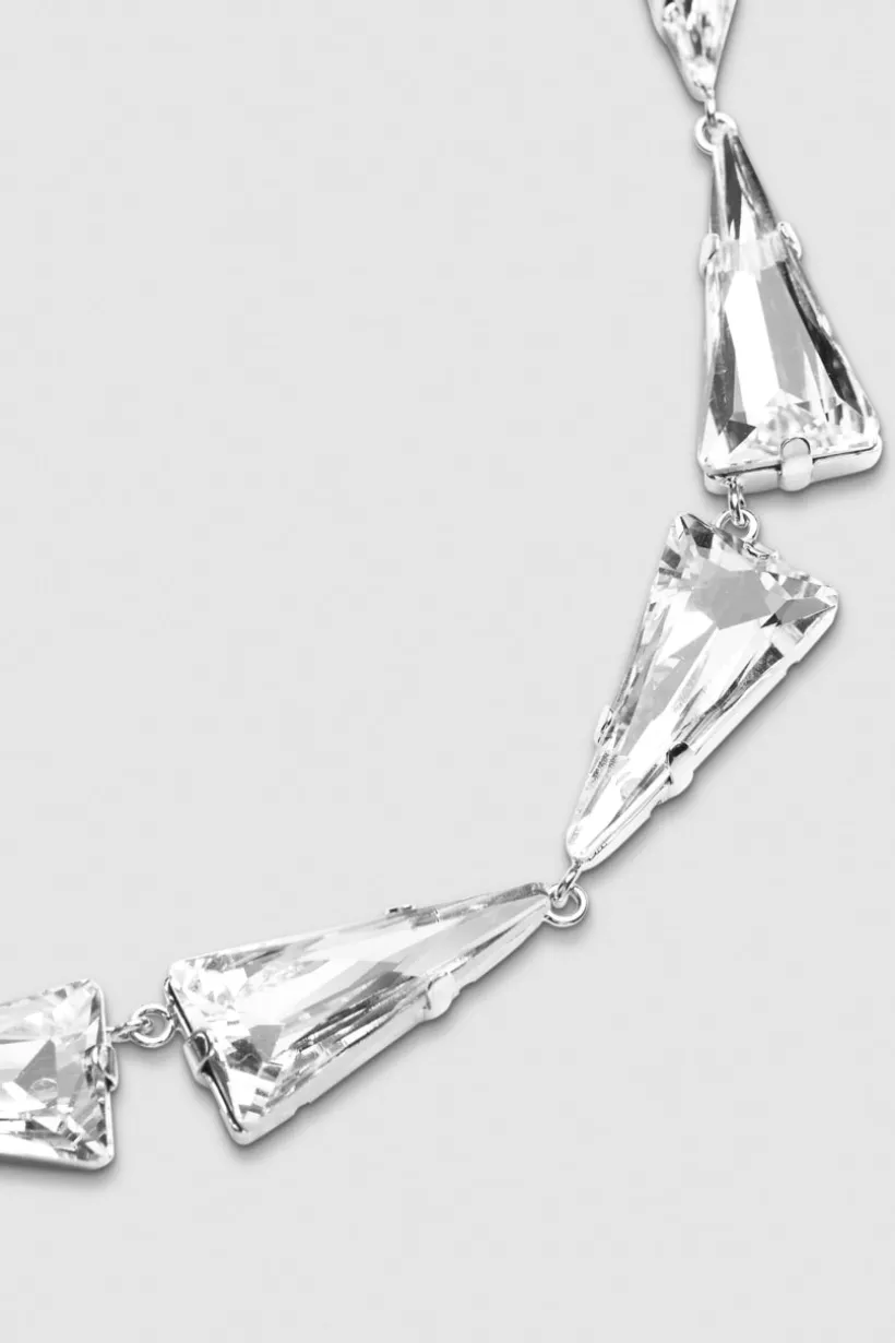 Collana in ottone e vetro