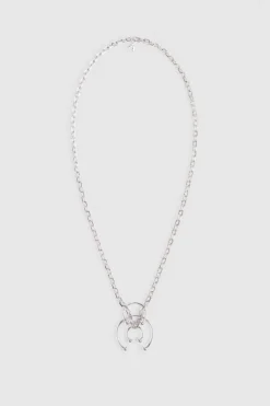 Collana lunga con piercing