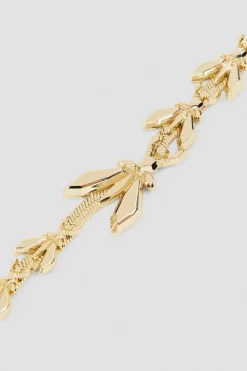 Collana piatta color oro