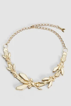 Collana piatta color oro