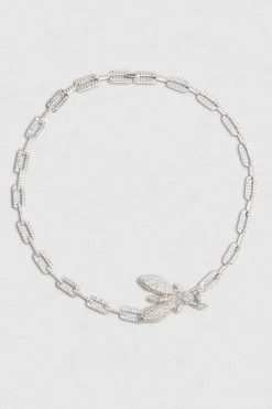 Collana rolò con strass
