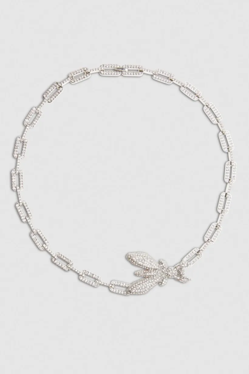 Collana rolò con strass
