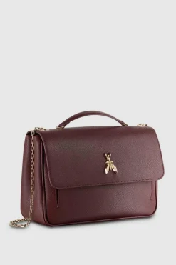 Fly Borsa a spalla in pelle con catena