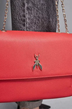 Fly Borsa a spalla in pelle con catena