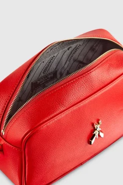 Fly Camera bag in pelle con catena