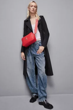Fly Camera bag in pelle con catena