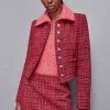 Giacca girocollo in tweed