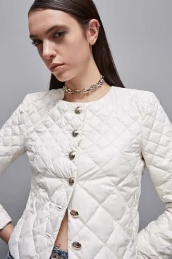 Giacca imbottita in nylon lucido