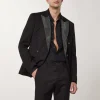 Giacca in flanella e strass