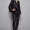 Giacca in gabardina di lana stretch