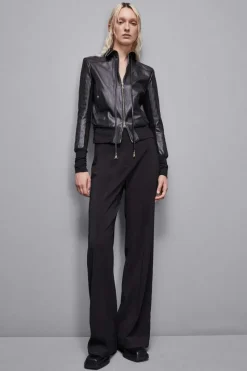 Giacca in pelle blouson