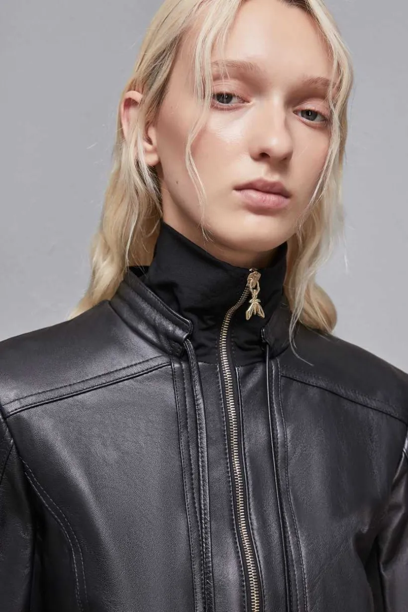 Giacca in pelle blouson