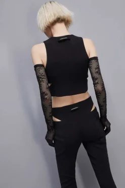 Gilet in crêpe elegante