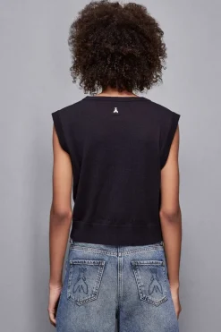 Gilet in lana con scollo rotondo