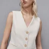 Gilet in twill stretch