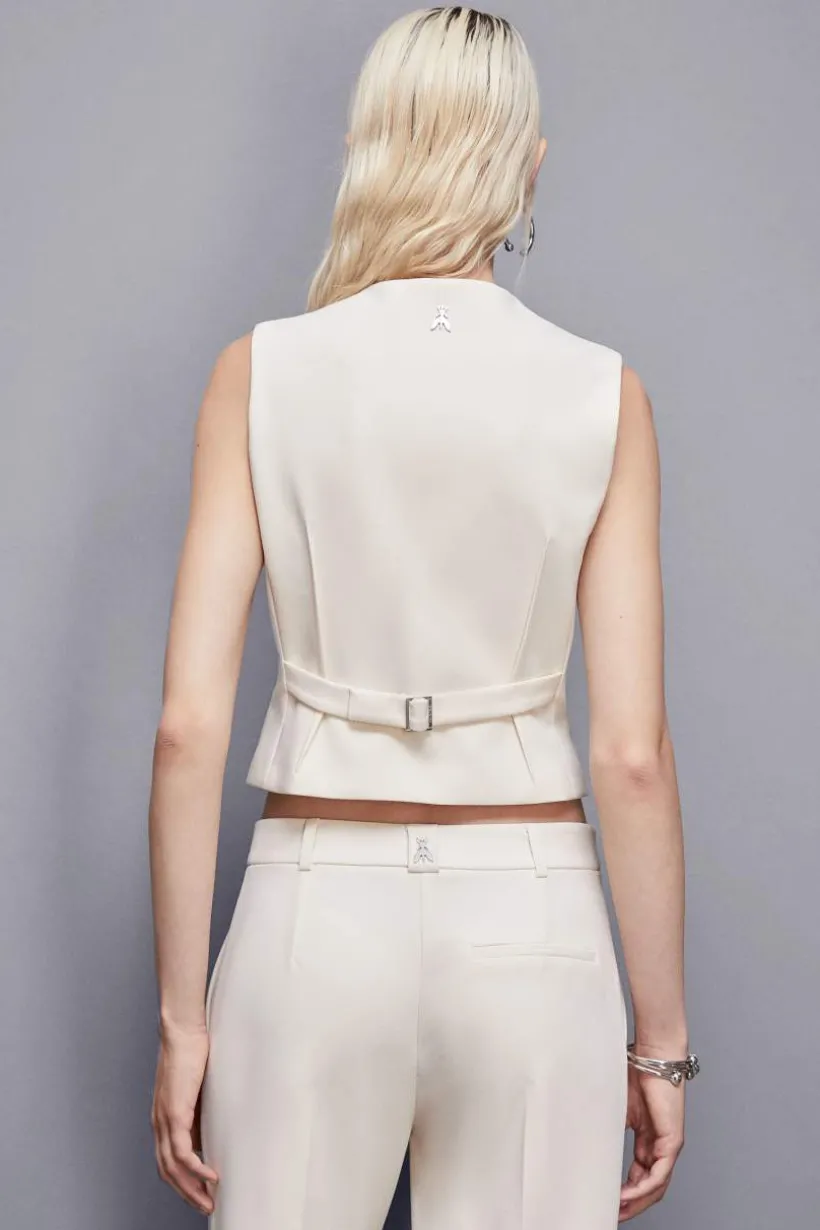 Gilet in twill stretch