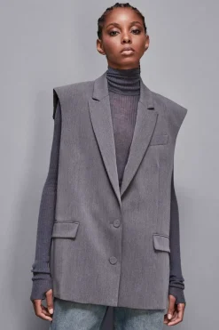 Gilet over in viscosa "Essential"