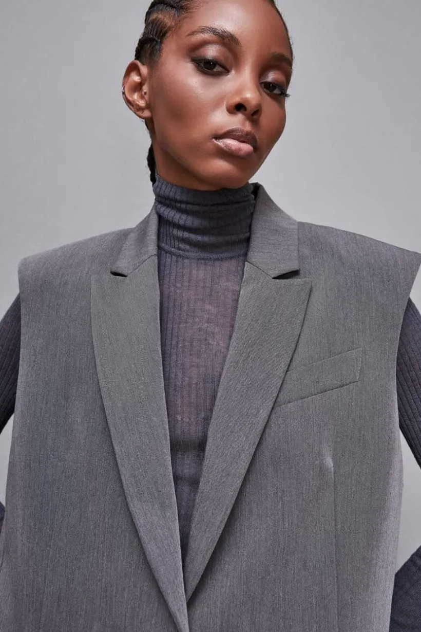 Gilet over in viscosa "Essential"