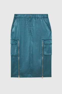 Gonna cargo vita bassa in nylon