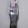 Gonna in tulle con paillettes