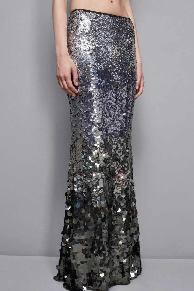 Gonna in tulle con paillettes