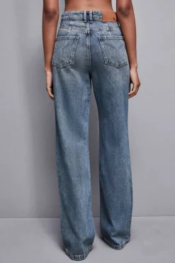 Jeans a vita alta straight fit