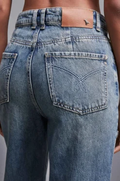 Jeans a vita alta straight fit
