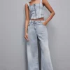 Jeans over vita bassa in denim