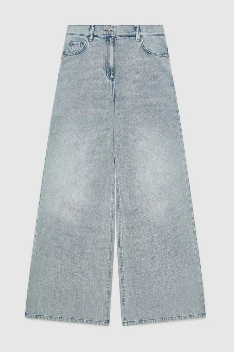 Jeans over vita bassa in denim