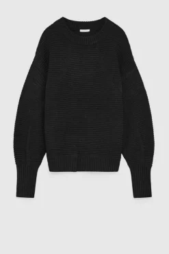 Maglia a coste in lana