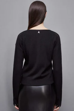 Maglia a costine in lana Essential