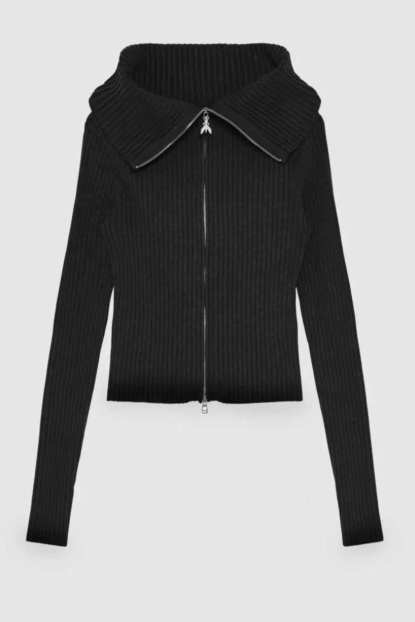 Maglia a costine in misto viscosa Essential