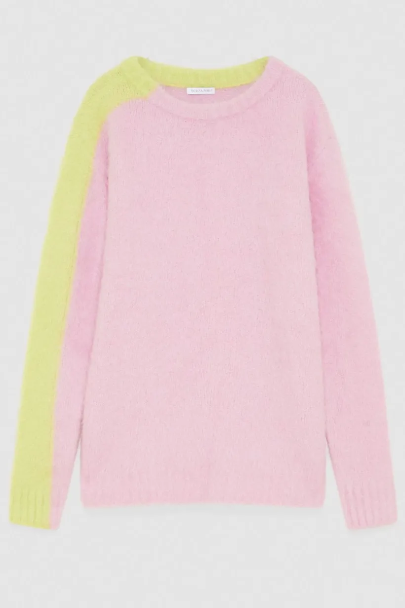 Maglia a costine in misto alpaca