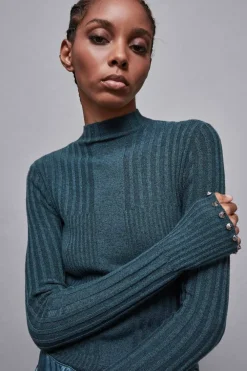 Maglia a costine in viscosa Essential