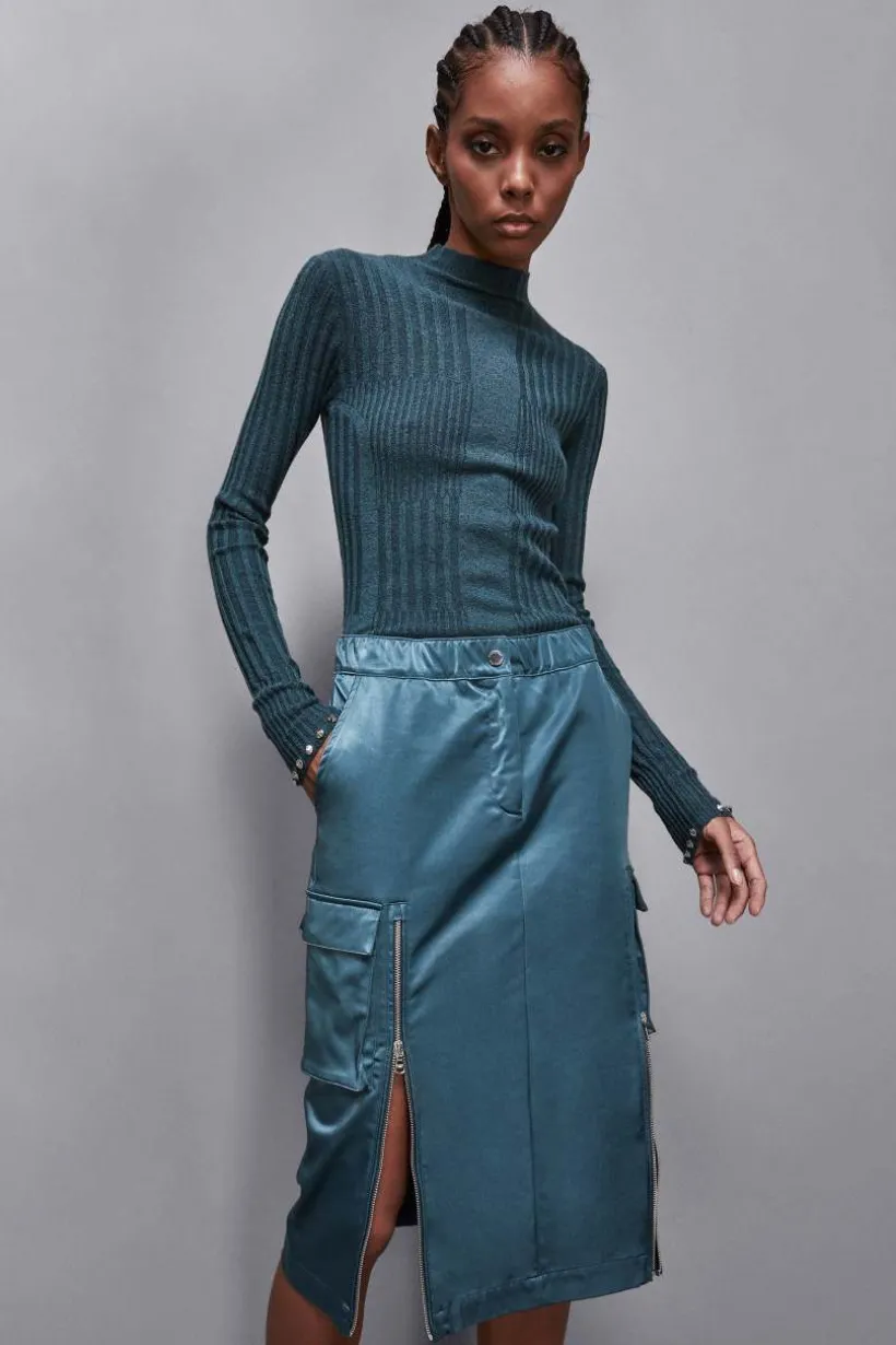 Maglia a costine in viscosa Essential
