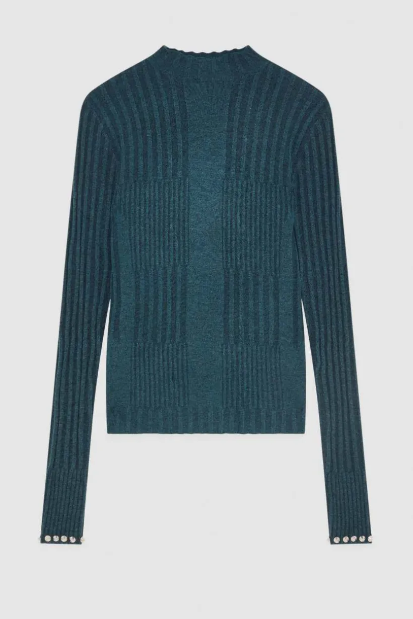 Maglia a costine in viscosa Essential