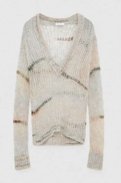 Maglia a rete in misto lana