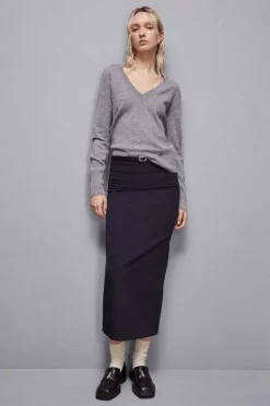 Maglia con scollo a "V" in Cashmere